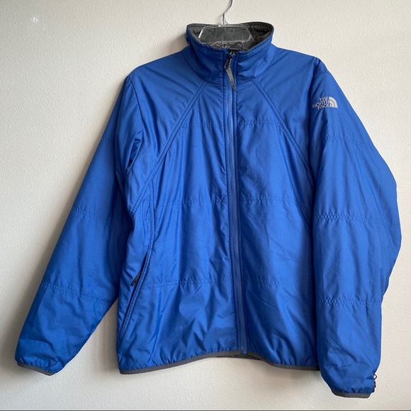 The North Face Jackets & Coats The North Face Light Puffer Bluegray Zip Front Insulated
